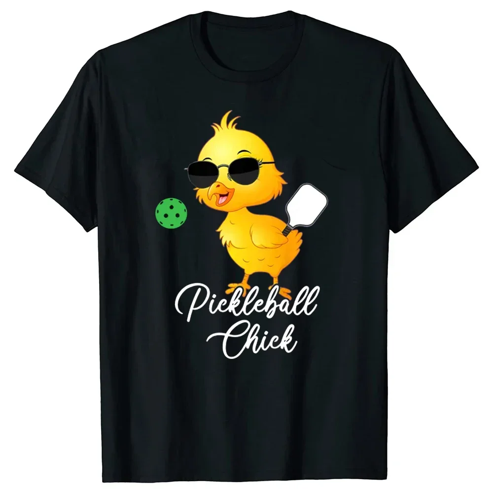 Funny Birthday Gifts Pickleball Chick T Shirts Graphic Streetwear Short Sleeve Style T-shirt Mens Clothing  Anime Clothes