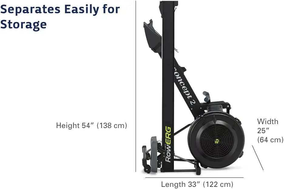 Concept2 RowErg roeimachine voor binnen - PM5-monitor, apparaathouder, verstelbare luchtbestendigheid, eenvoudige opslag