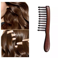 Wide Tooth Comb for Women And Girls Natural Meridian Massage Anti-static No Snags for Straight Or Curly Hair