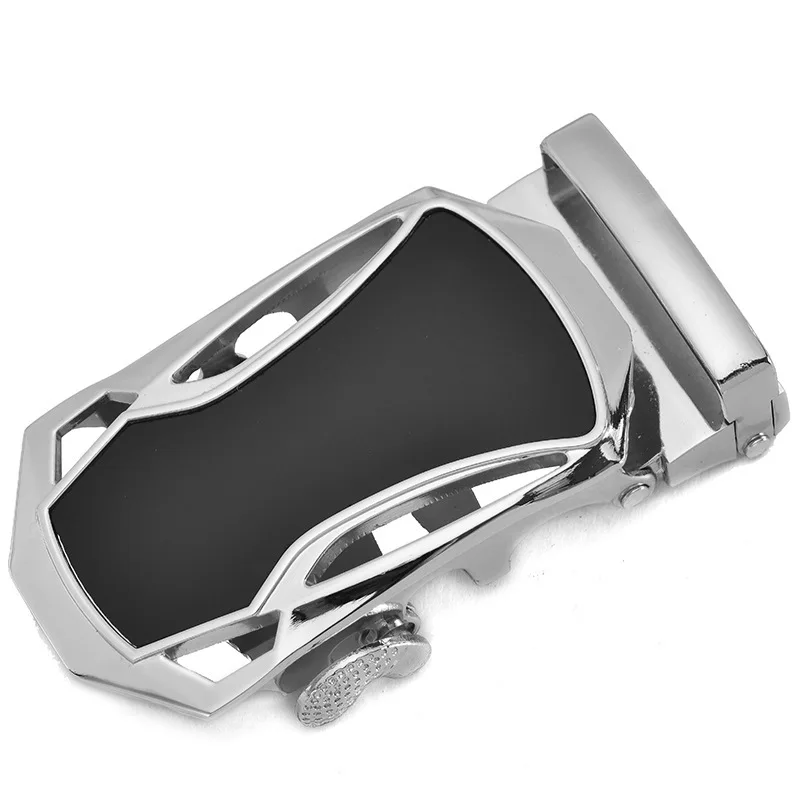 Fibbia per cintura in lega da 3,5 cm per uomo - Fibbia con chiusura automatica antigraffio, accessorio di ricambio per cintura di facile installazione