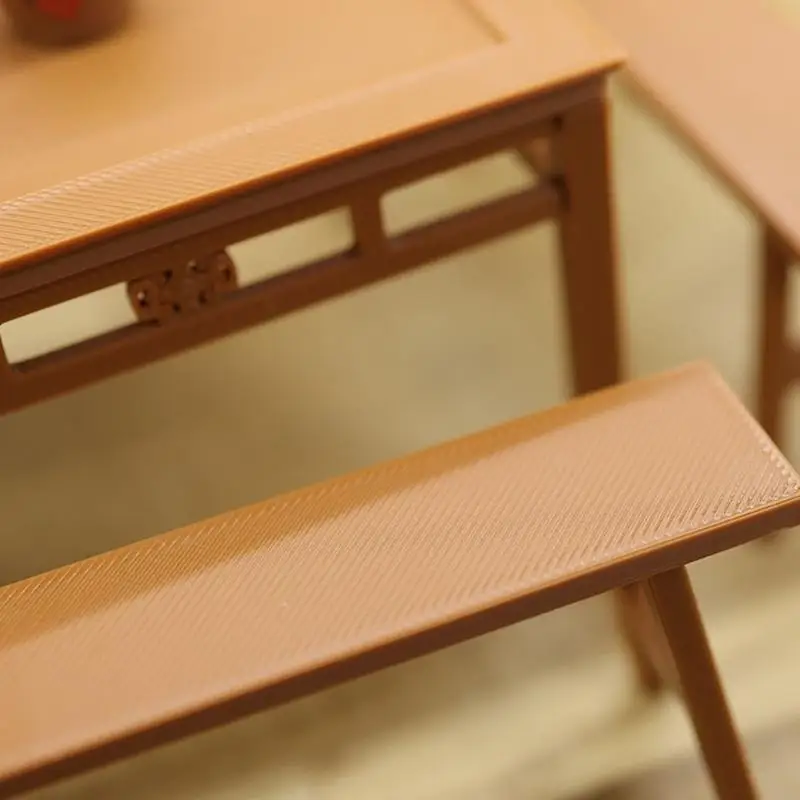 

Detailed Miniature Dining Room Furniture Table Chair Doll House Accessories