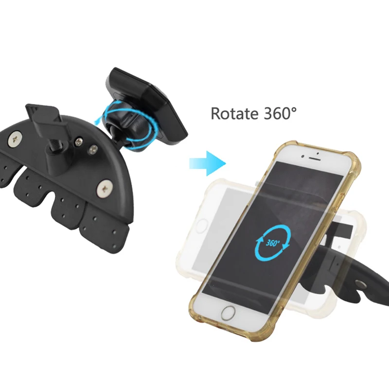 360 magnetic car phone mount holder universal car CD player slot for iPhone tablet GPS car cell mobile smartphone stand - view 3