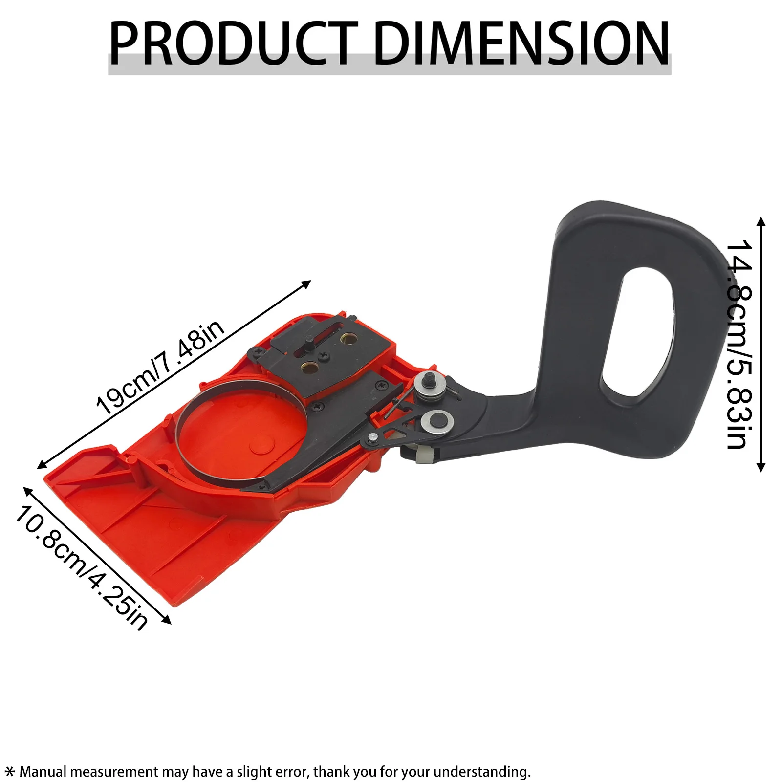 TSES Chainsaw Chain Brake Assembly Clutch Side Cover Hand Guard Brake Handle for 5200 5800 52cc 58cc Chainsaw