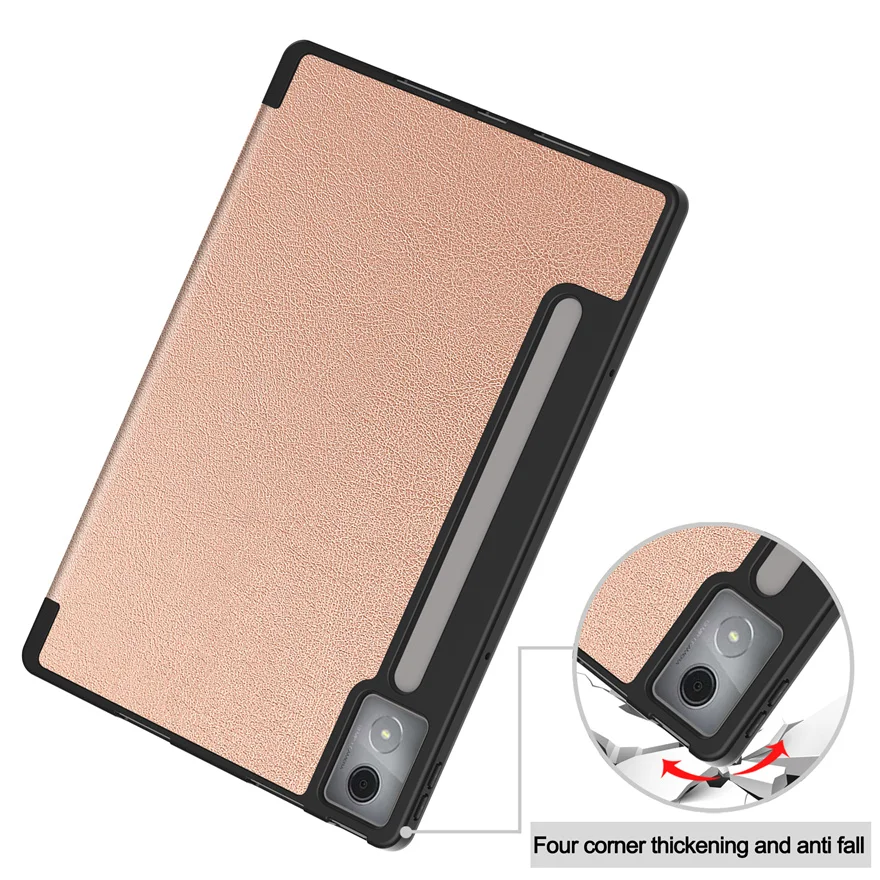 Case For Lenovo Xiaoxin Pad Pro 12.7 2025 PU Leather Tri-fold Tablet Cover for Lenovo Idea Tab Pro 12.7" with Auto Wake Function