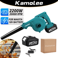 Kamolee Tools 18V 20000rpm Cordless Electric Blower 2-in-1 Vacuum Cleaner and Dust Collector for Makita 18V Battery