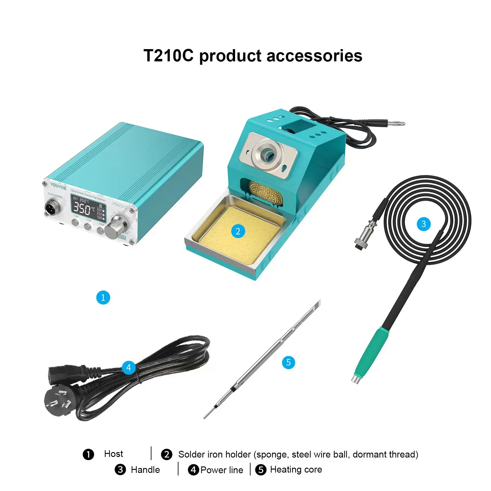 Uyue-led Estação de Solda de Ajuste Digital Micro Electronic Repair Welding Tools Aquecimento Rápido Auto Dormir T210c 75w Jbc 210