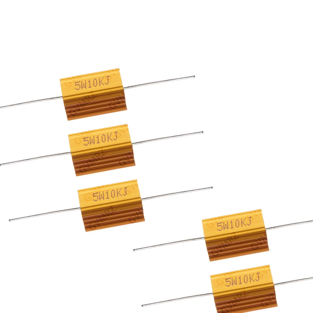 5W 0.5R 1R 1.2R Aluminum Housing Power Resistor Wirewound Resistor Assorted Resistance Values for Electronic Projects 15K 10K 5K