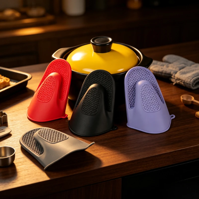 Thickened Silicone Heat Resistant Pot Clip Clay Pot Soup Pot Kitchen Oven Baking Anti-scald Non-slip Handle Cover