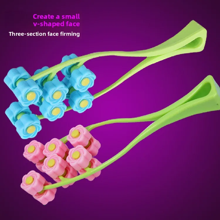 3D 롤러 Y자형 얼굴 마사지기, 피부 탄력 및 윤곽 개선을 위한 휴대용 얼굴 리프팅 도구, 휴대용 스킨케어 기기