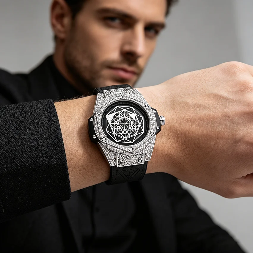 PS New Big Bang Fashion Casual Trendy Waterproof Men\'s Quartz Watch