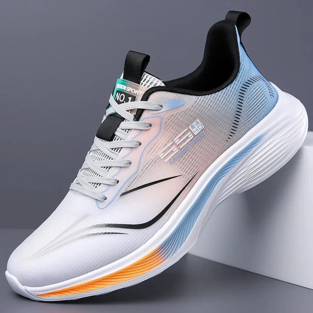 Sapatos de maratona com placa de carbono, calçados esportivos casuais masculinos, tênis esportivos leves versáteis de verão, calçados masculinos Sapatos de maratona com placa de carbono, calçados esportivos casuais masculinos, tênis esportivos leves versáteis de verão, calçados masculinos