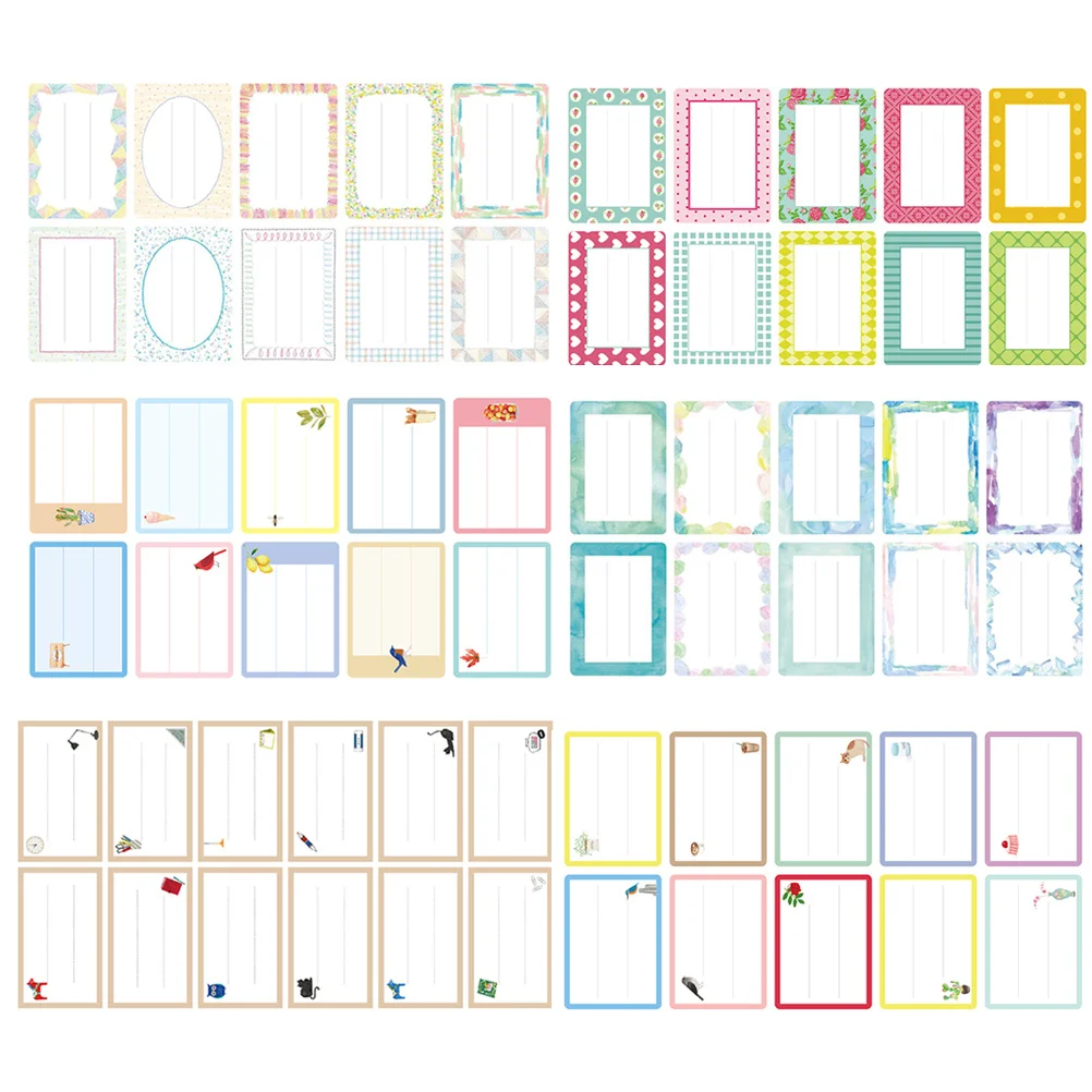 124 قطعة من ملصقات الصندوق المكتوبة بخط اليد، ملصقات بيضاء لكتابة الاسم، ملصقات لاصقة لتنظيم علامات الزجاجات، الحاويات، المجلدات المكتبية #4