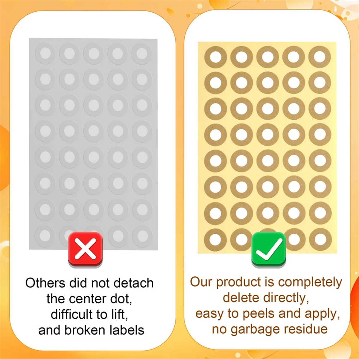

F-3C 4000pcs Hole Punch Reinforcement Stickers, Self-Adhesive 1/4 Inch Diameter Loose-Leaf Binder Paper Hole Protectors Brown