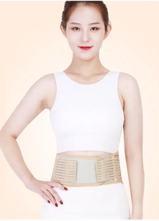 Self-heating Magnetic Therapy Waistband,Waist Protection,Belly Control Wide Belt,Velcro Sash,Body-controlling Sports Strap