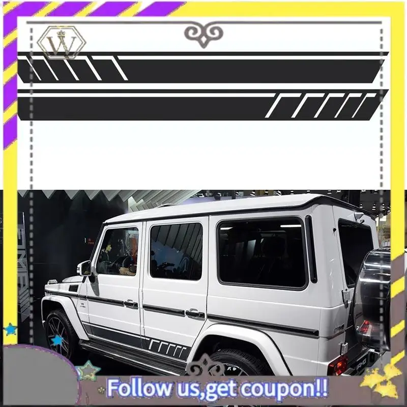 

ABXV-Car Side Sticker Stripe Sticker For Mercedes Benz G55 G63 AMG W463 G Class