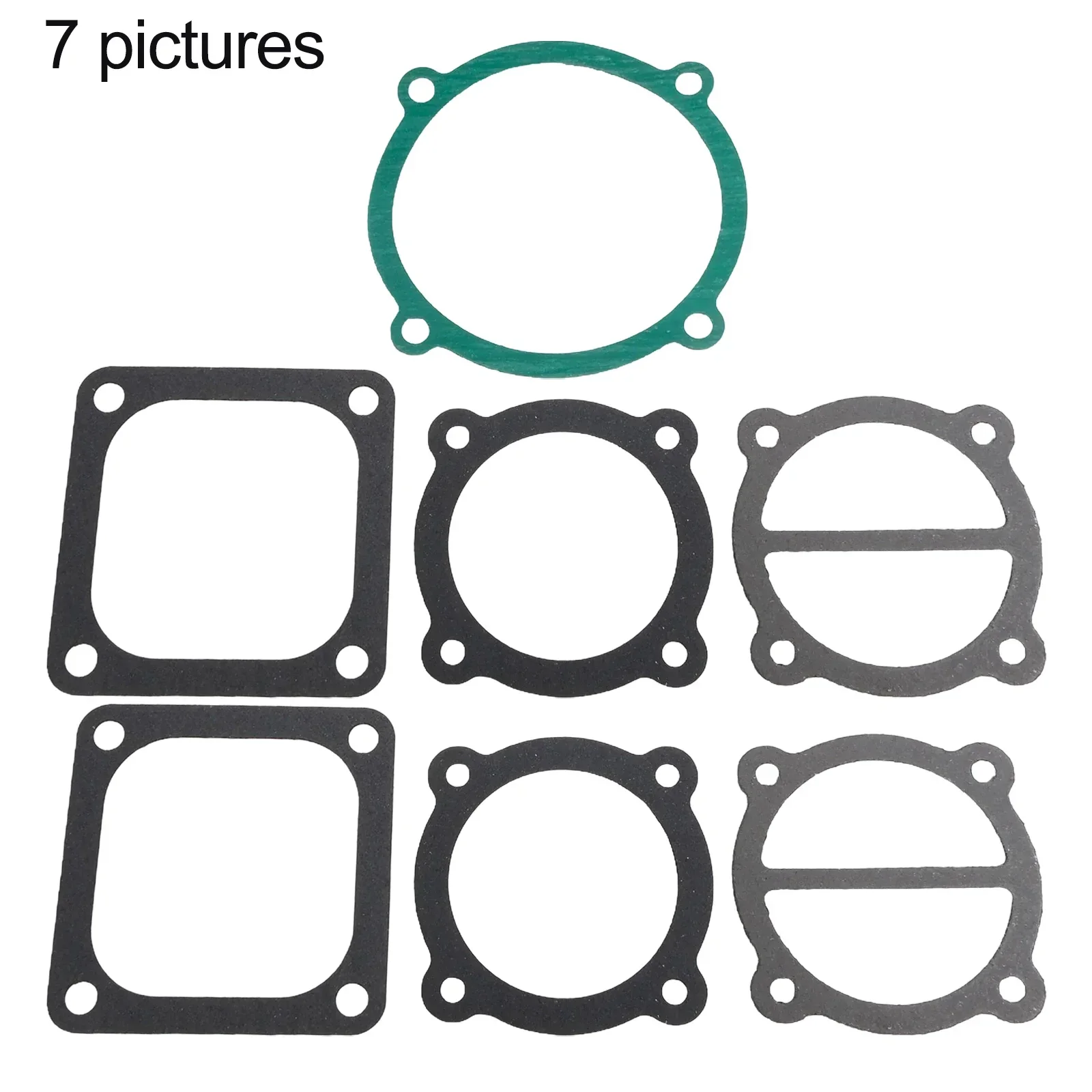 7 Pieces Valve Plate Gaskets Washers Replacement Set for Air Compressor Cylinder Head Base Compatible with For 2065