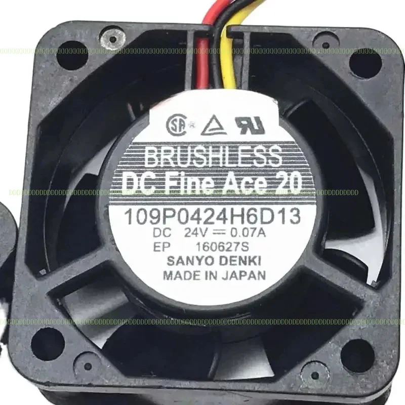 LZ Sanyo Denki 109P0424H6D13 Двойной 24 В постоянного тока 0,07 А 40X40X20 мм 3-проводной охлаждающий вентилятор для сервера LZ Sanyo Denki 109P0424H6D13 Двойной 24 В постоянного тока 0,07 А 40X40X20 мм 3-проводной охлаждающий вентилятор для сервера