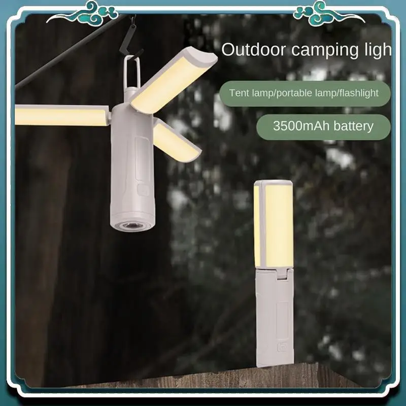 

Portable Camping Light USB Rechargeable Stepless Dimming Hanging Lantern For Outdoor Emergency Hiking Tent