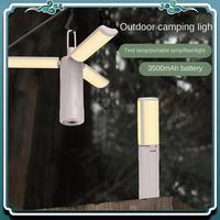 Portable Camping Light USB Rechargeable Stepless Dimming Hanging Lantern For Outdoor Emergency Hiking Tent