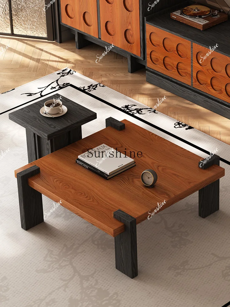 

Italian living room small apartment household simple square coffee table FT