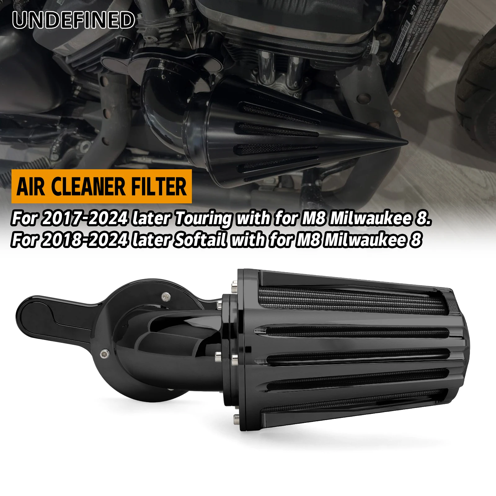 

Air Cleaner Air Intake Filter Kit for Harley Touring 17-24 Road King Road Street Electra Glide 18-24 Softail Fat Boy Street Bob