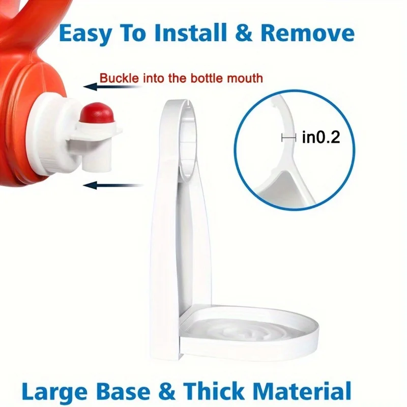 1pc Laundry Detergent Cup Holder, Laundry Detergent Droplet Catcher, Foldable Plastic Laundry Detergent Cup Holder