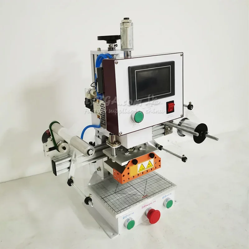 HT02 Automatic Label Heat Automatic Heat Transfer Hot Stamping Machine Tongue Heat Transfer Branding Leather Wood