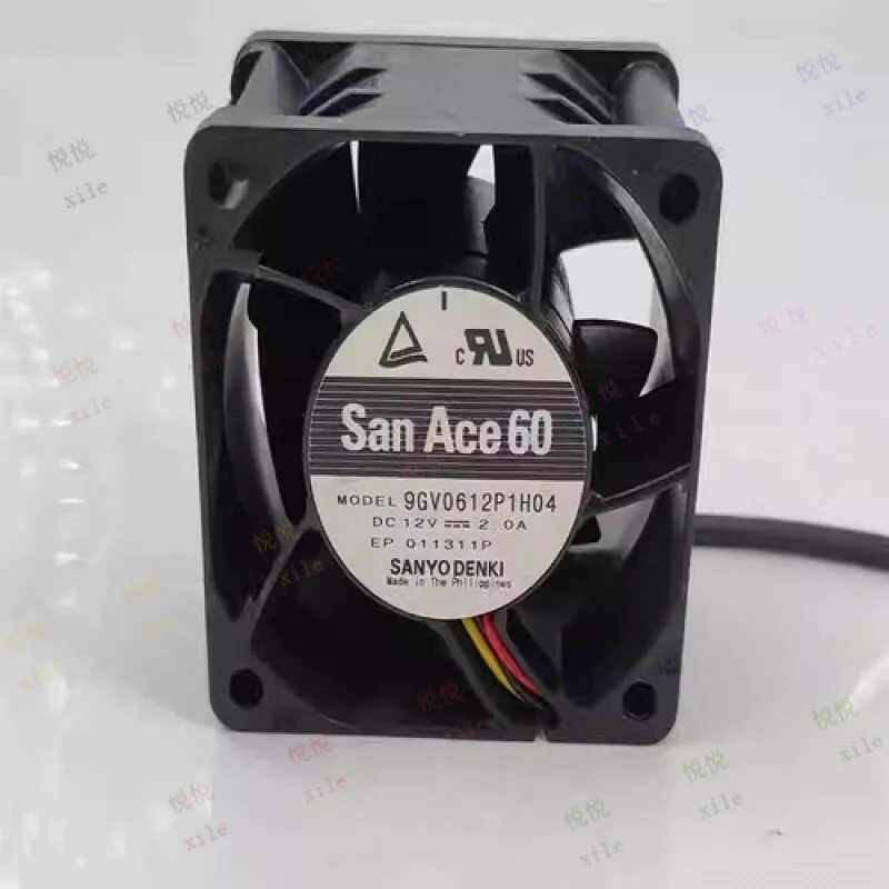 LL ДЛЯ SANYO 9GV0612P1H04 DC12V 2.0A 60*60*38MM 3-проводной охлаждающий вентилятор