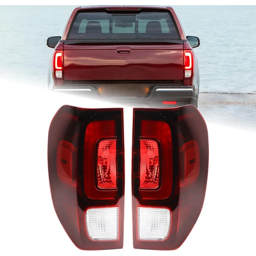 

A Pair LED Tail Light Assembly Designed for 20172023 Honda Ridgeline Rear Lamp with Builtin Bulbs Compatible with Left Driver a