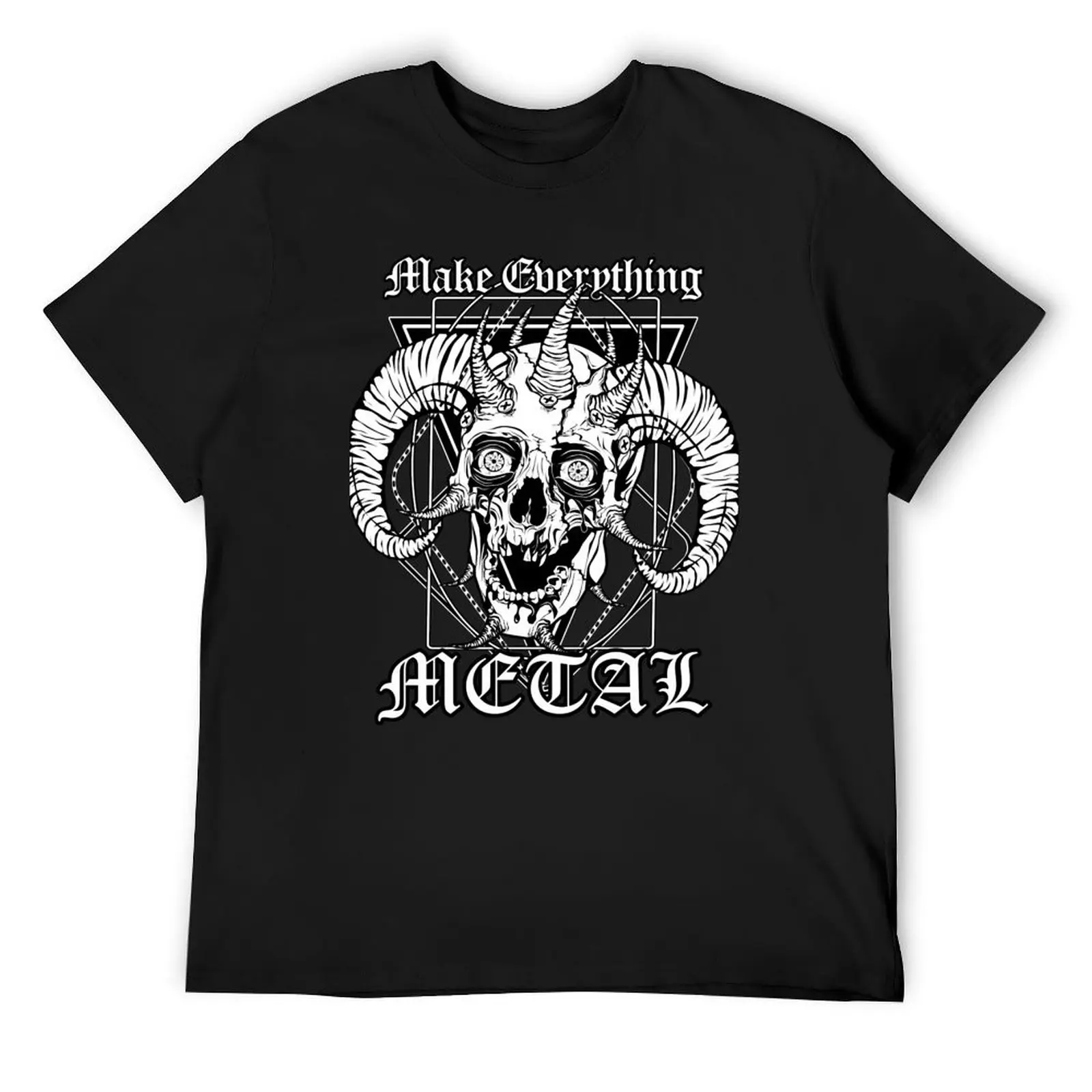 FACEBONES Make Everything Metal T-Shirt man t shirt plus size tops funny t shirts men