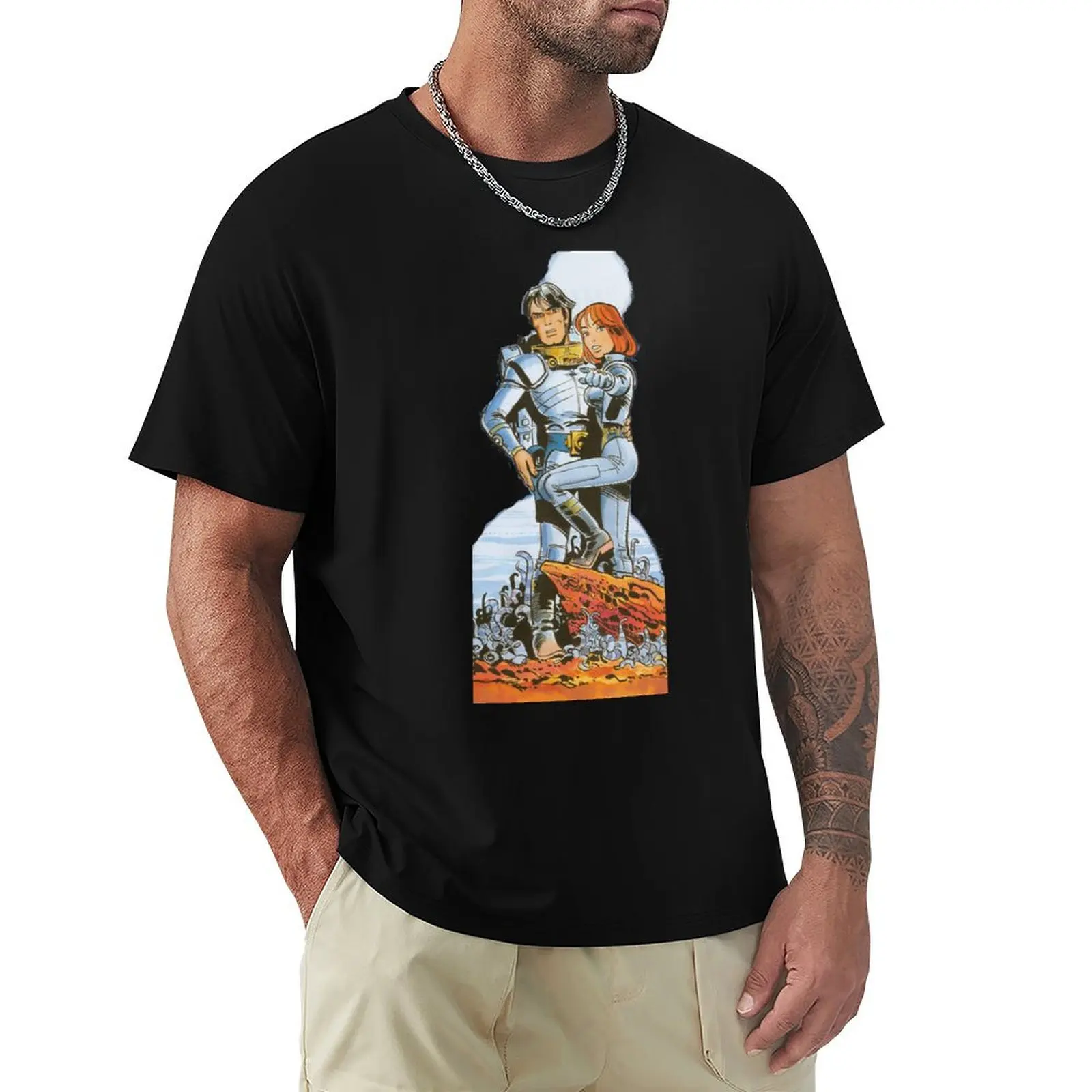 

valerian and laulerine T-Shirt cotton graphic tees luxury clothing labubu sublime Man t-shirt mens cotton t shirts