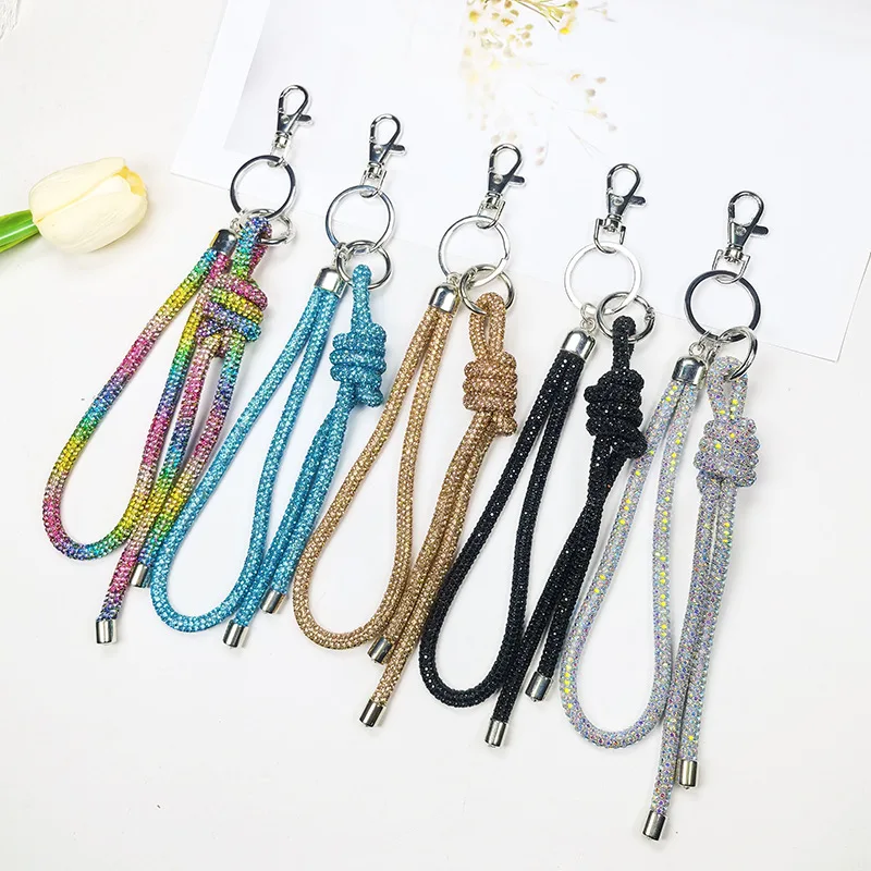 Fashion Versatile High-end Accessories Rhinestone Chains Keychains Bag Charms Rhinestones Keychain Accessory  ﻿
