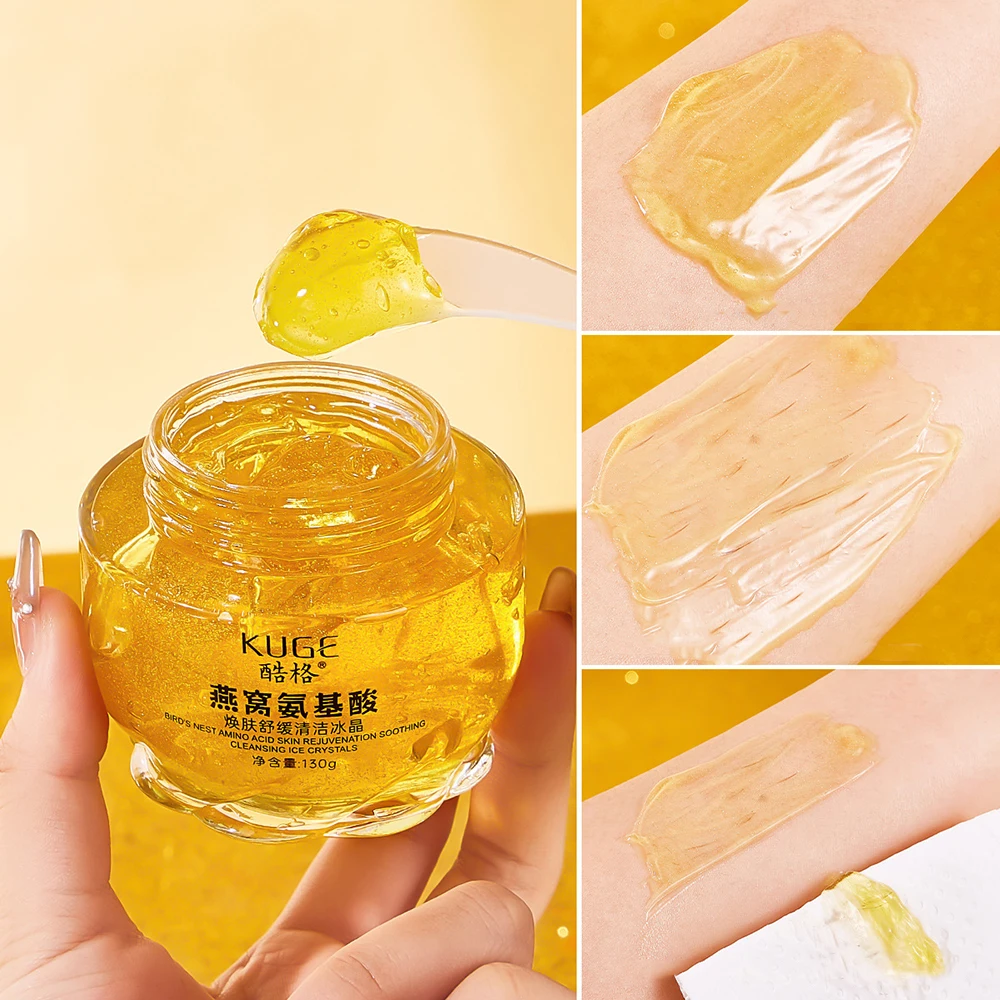 

Bird's Nest Amino Acid Rejuvenating Soothing Cleansing Pores Gel Makeup Removal Ice Crystal Remove Blackheads Oil Control 130g