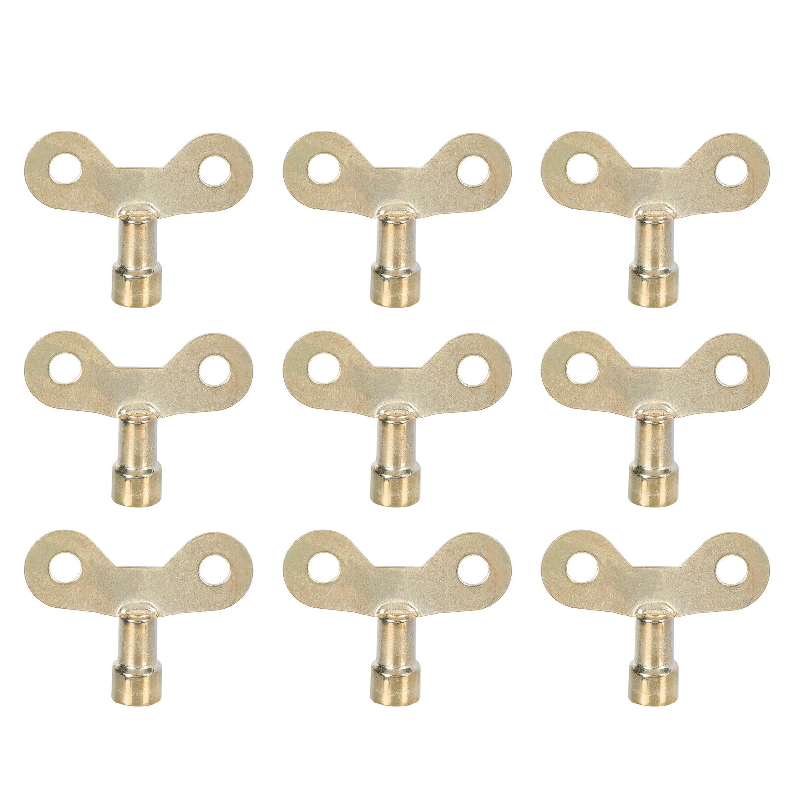 10Pcs Radiator Keys Heavy-Duty Iron Bleed Valve Wrench for Radiator Air Vent Exhaust Faucet Plumbing Fixtures Home Maintenance