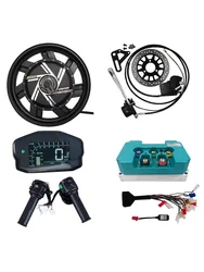 QSMotor 5000W 17inch Electric motorcycle Motor Conversion Kits with Fardriver Controller