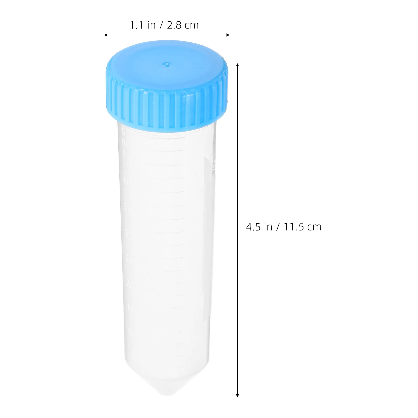 25Pcs Centrifuge Tubes 50Ml Smooth Wall Transparent Accurate Scale Leakproof Screw Cap High Speed Centrifugal Lab Sample Tube