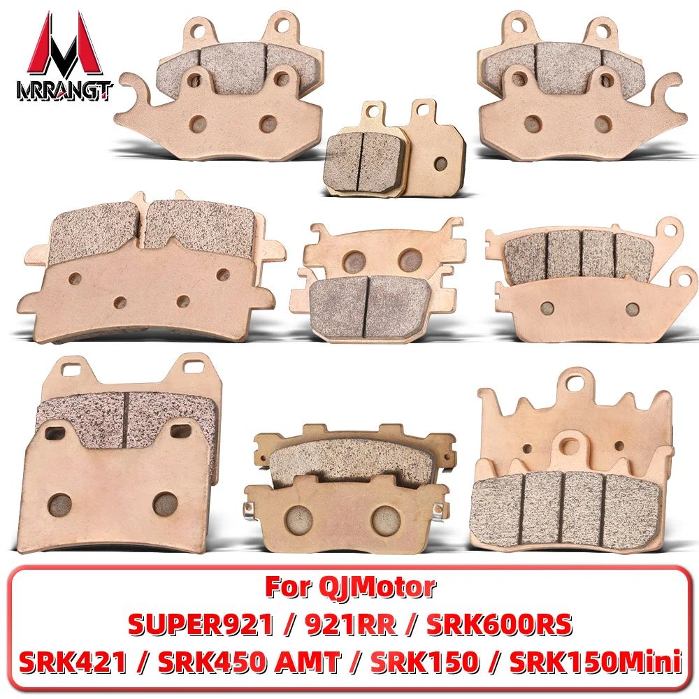 

MRRANGT Sintered Metal Brake Pads for QJMotor SUPER921 921RR SRK150 SRK600 SRK450 Motorcycle Front Rear Brake Set