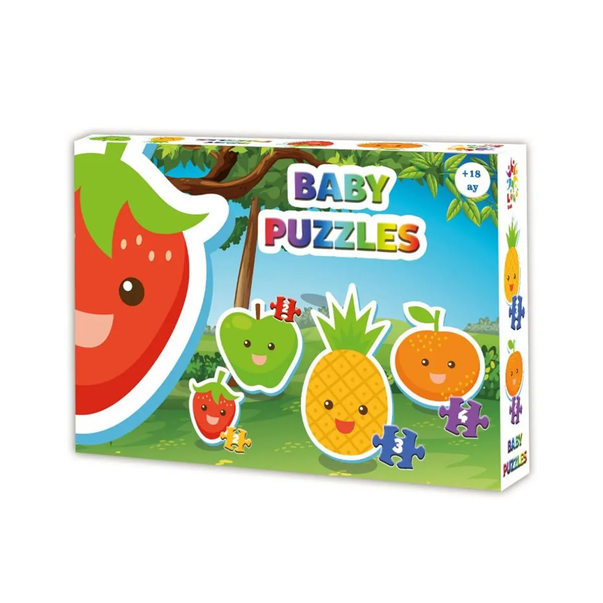 LCBYB002 Kids Baby Puzzles-fruits/2 + 3 + 4 pieces Puzzle/18 months