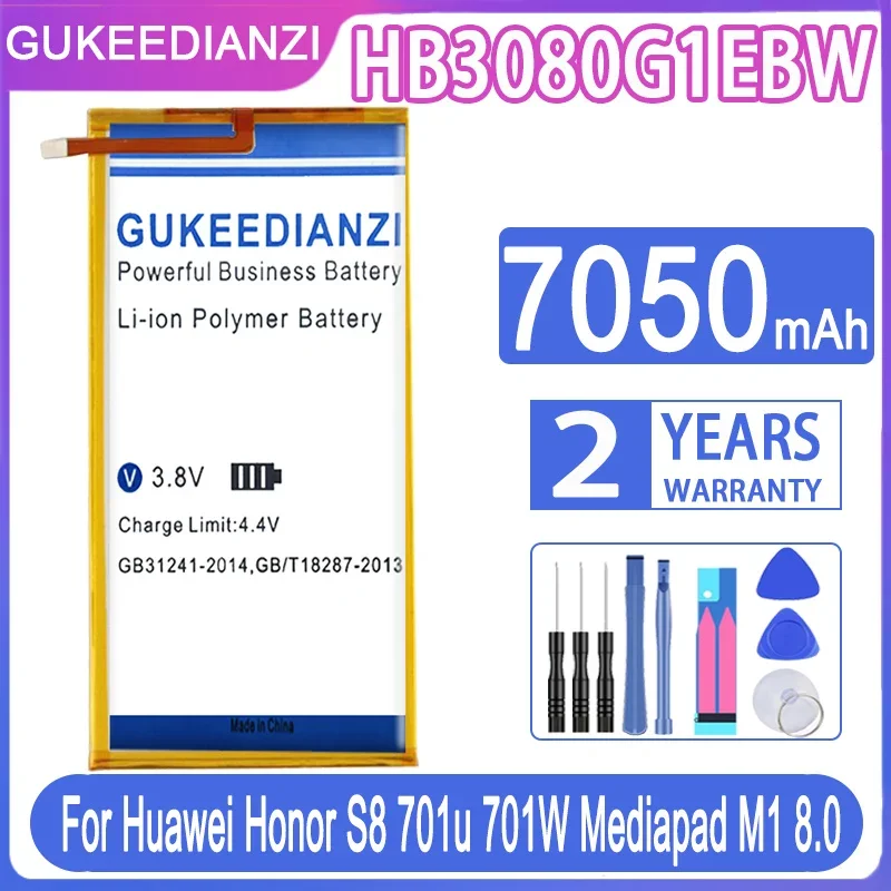 GUKEEDIANZI Replacement Battery HB3080G1EBW 7050mAh For Huawei MediaPad T3 10/9.6 LTE AGS-L09 AGS-W09 AGS-L03