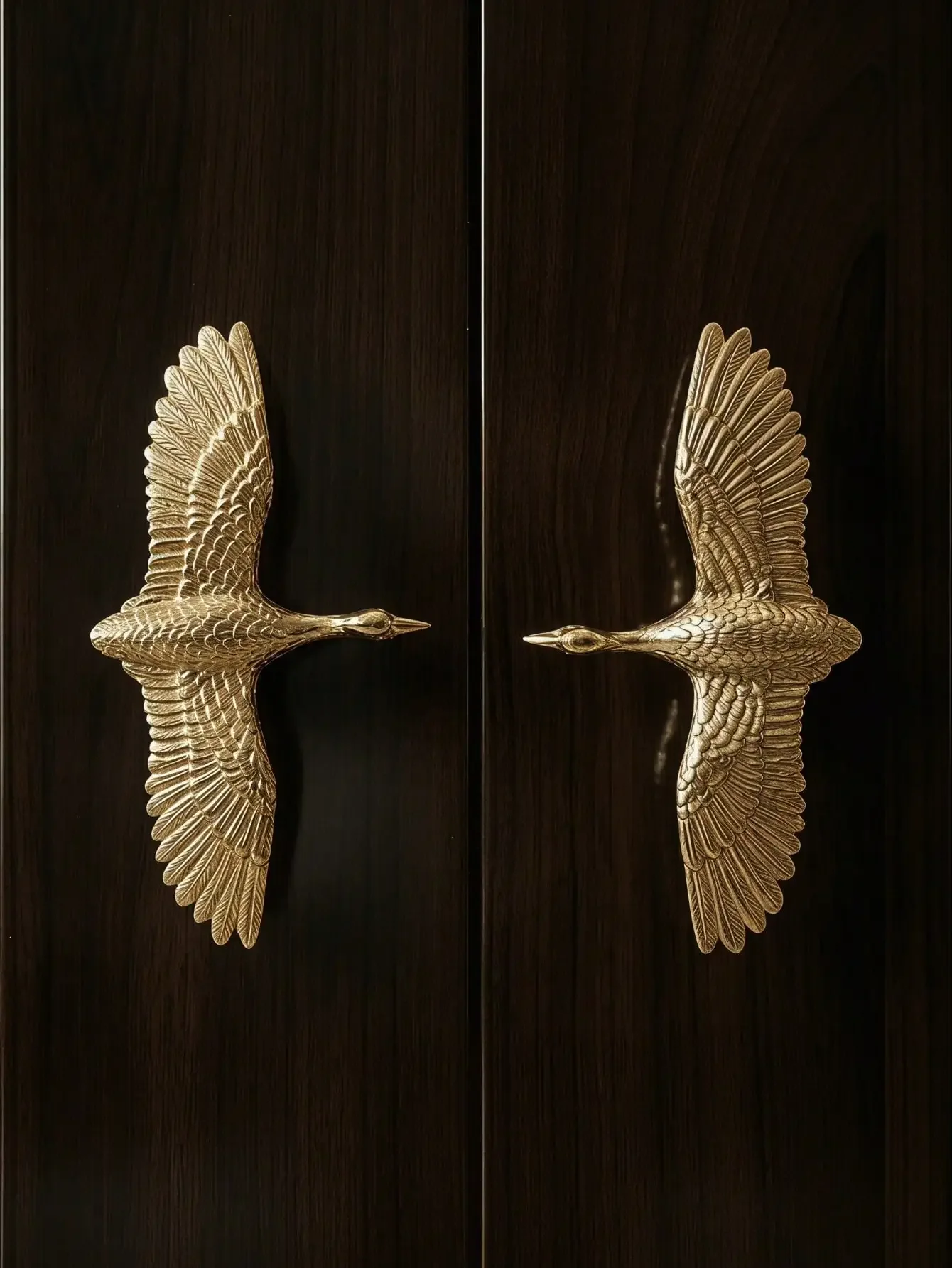 Vintage Brass Goose Drawer Pulls Unique Knob Set