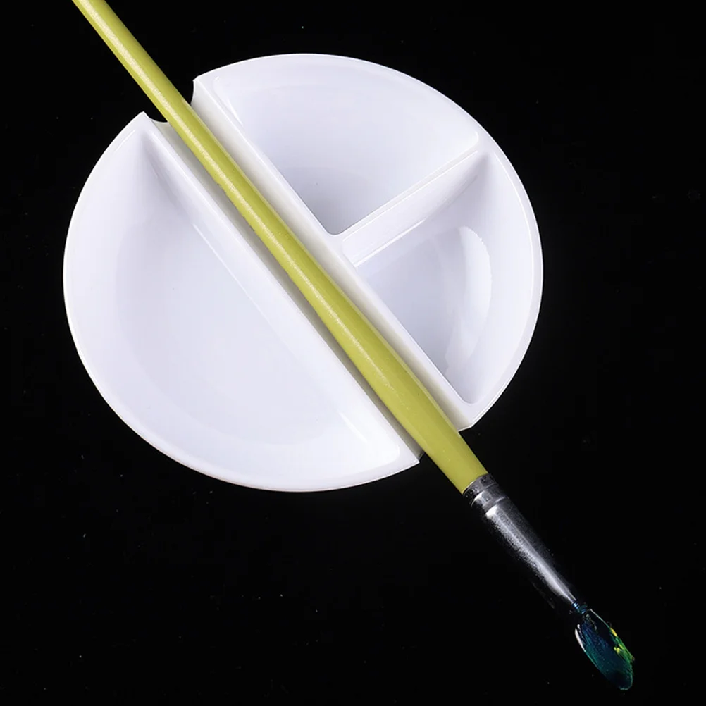 

3Pcs Painting Palette Round Color Mixer Portable Ink Plate for Drawing Crafts Easy Clean Art Tools for Beginners Professionals