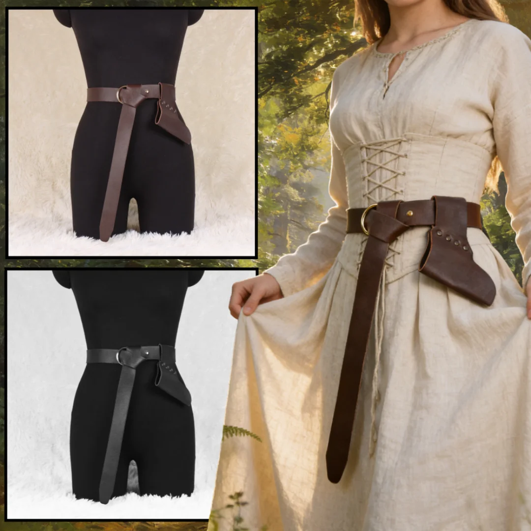 2Pcs Medieval Sword Belt Frog,Viking Belt,Sword Holster Pirate Accessorie,Renaissance Accessories Suitable for Knight Belt