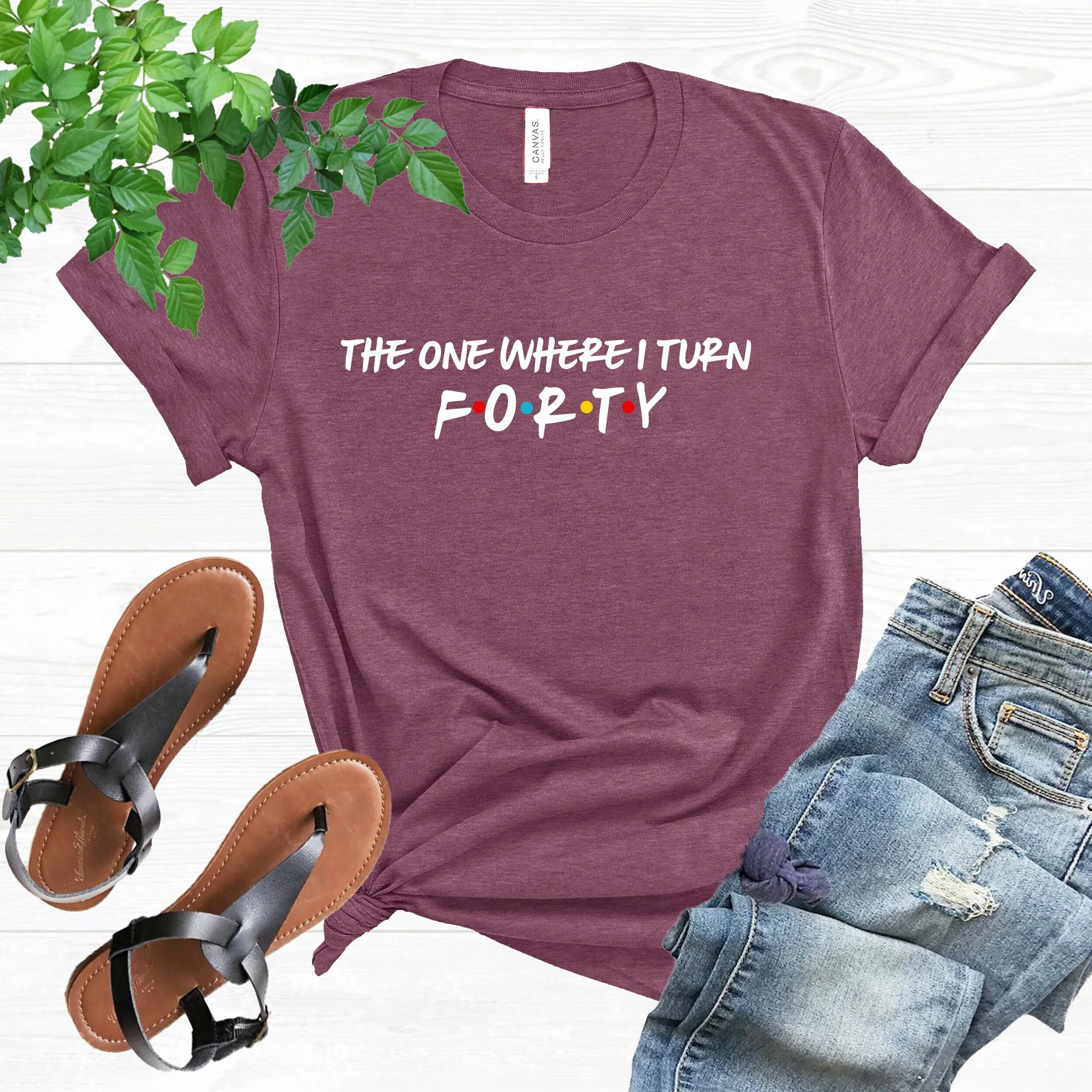 

Футболка «Один, где я превращаю на 40-летие» «Тридцать вечеринку» «Челость и сказочный» «Hello 40 Turning»