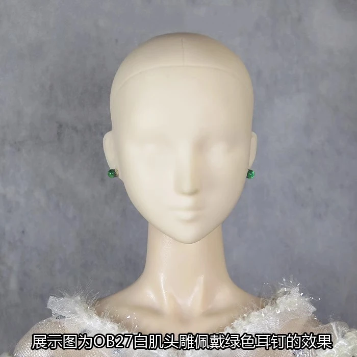 

1/6 Scale Female Soldier Ultra-fine Mini Rotundity Stud Earring Accessories Model Handmade Fit 12" Action Figure Collection DIY