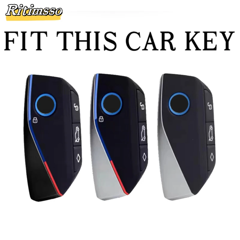 For BMW I7 X7 G07 LCI IX I20 X1 U11 7 Series G70 G09 XM U06 G81 M3 2023 TPU Car Key Case Cover Shell Fob Protector Keyless