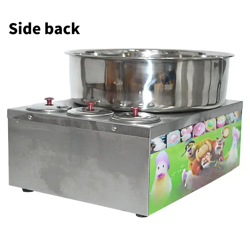 Commercial Marshmallow Machine Stainless Steel Gas Cotton Candy Maker Candy Floss Machine Fancy Brushed Spun Sugar Machine