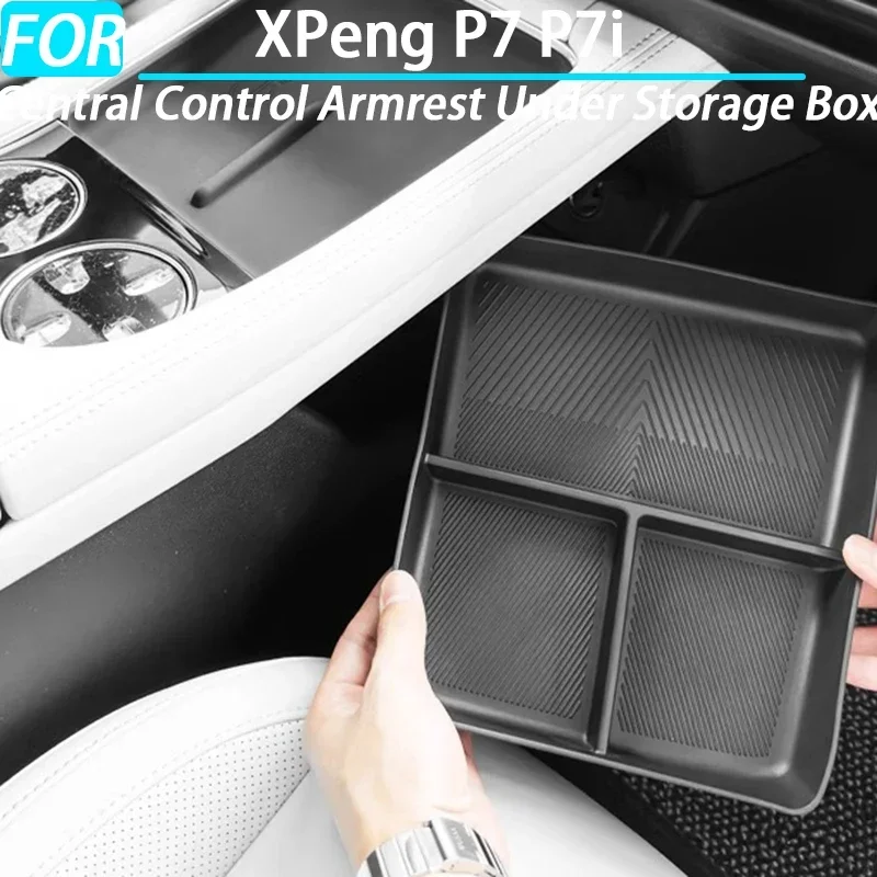 

Автомобильный центральный подлокотник под ящик для хранения для XPeng P7 P7i, аксессуары для интерьера 2023 2024