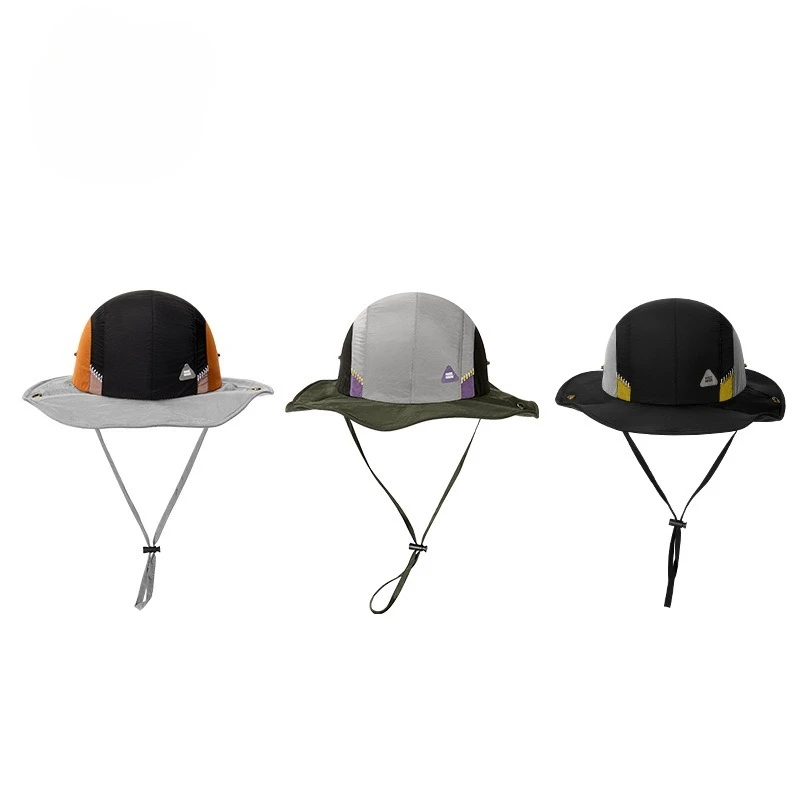Quick Drying Fisherman Hat, Outdoor Climbing Hat, Adjustable Rope Edge Sunshade Hat