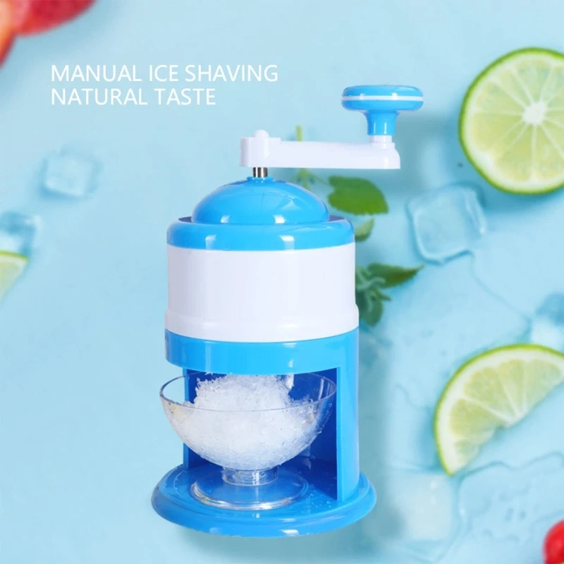 Ice Crusher Machine Shaved Ice Machine Ice Maker Machine Ice Cream Manual Ice Crusher Shaved For Kids Home Outdoor Dropshipping