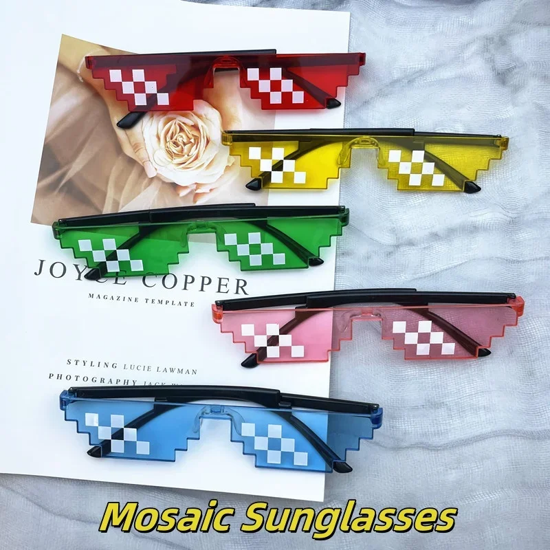 

New Mosaic Sunglasses Quirky Birthday Parties UV Protection Outdoor Driving Travel Beach Sun Protection and Eye Protection